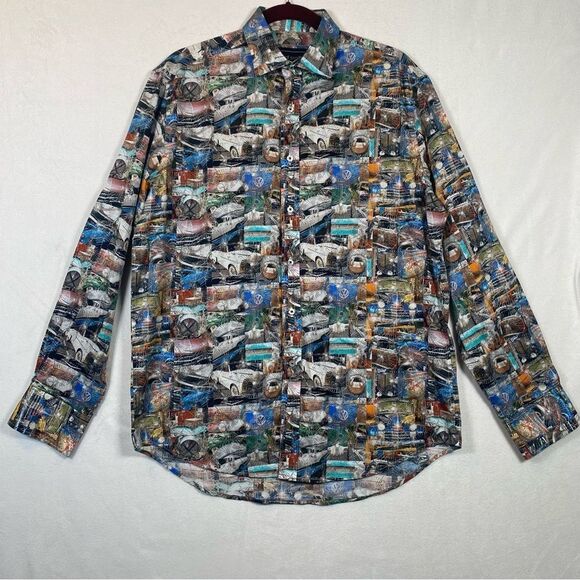 David Smith Australia Signature Classic Fit Long Sleeve Button Down Shirt Size M - Picture 1 of 12